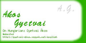 akos gyetvai business card